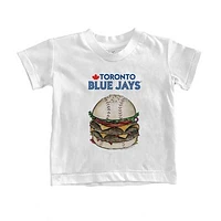 Youth Tiny Turnip White Toronto Blue Jays Burger T-Shirt
