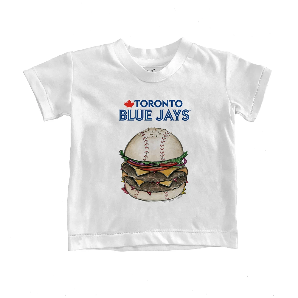Youth Tiny Turnip White Toronto Blue Jays Burger T-Shirt