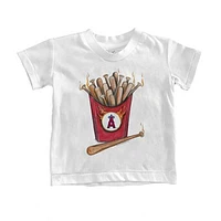 Youth Tiny Turnip White Los Angeles Angels Hot Bats T-Shirt