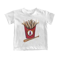 Youth Tiny Turnip White Los Angeles Angels Hot Bats T-Shirt