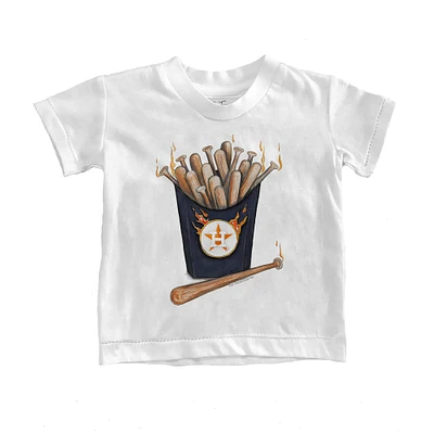 Youth Tiny Turnip White Houston Astros Hot Bats T-Shirt