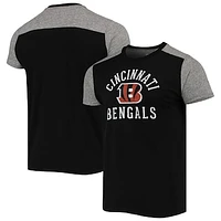 Men's Majestic Threads Black/Gray Cincinnati Bengals Field Goal Slub T-Shirt