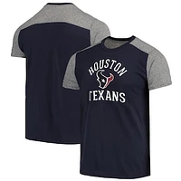 Men's Majestic Threads Navy/Gray Houston Texans Field Goal Slub T-Shirt