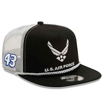 Men's New Era Black/White Erik Jones Golfer Snapback Adjustable Hat