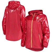 Women's G-III 4Her by Carl Banks Scarlet San Francisco 49ers Double-Coverage Full-Zip Hoodie Jacket