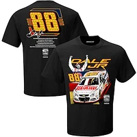 Men's Checkered Flag Black Dale Earnhardt Jr. NASCAR Hall of Fame Class 2021 Inductee T-Shirt
