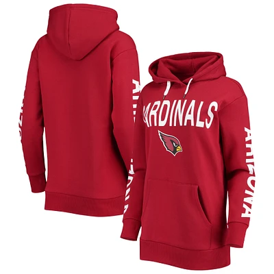 Women's G-III 4Her by Carl Banks Cardinal Arizona Cardinals Extra Point Pullover Hoodie