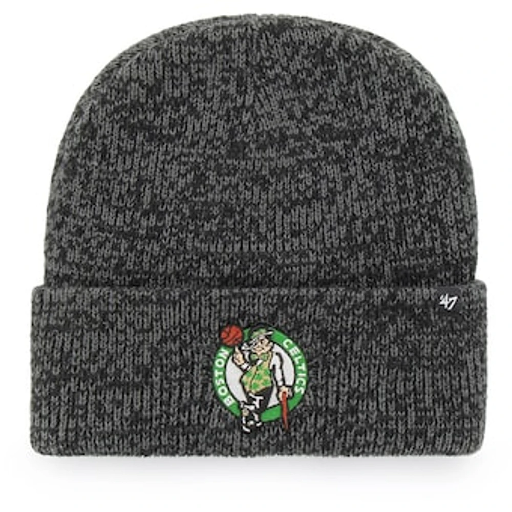 Men's '47 Black Boston Celtics Brain Freeze Cuffed Knit Hat