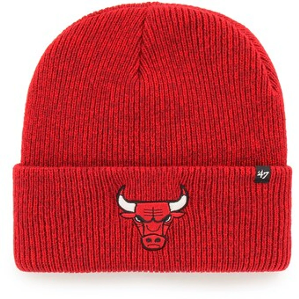 Men's '47 Red Chicago Bulls Brain Freeze Cuffed Knit Hat