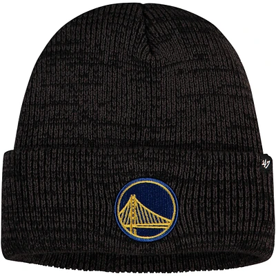 Men's '47 Black Golden State Warriors Brain Freeze Cuffed Knit Hat