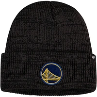 Men's '47 Black Golden State Warriors Brain Freeze Cuffed Knit Hat