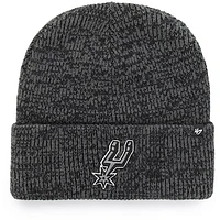 Men's '47 Black San Antonio Spurs Brain Freeze Cuffed Knit Hat