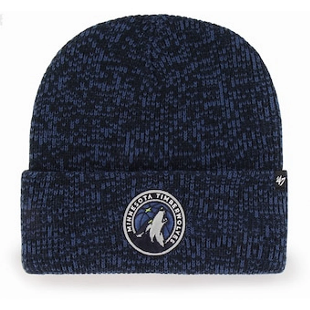 Men's '47 Navy Minnesota Timberwolves Brain Freeze Cuffed Knit Hat