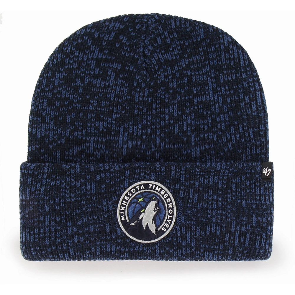 Men's '47 Navy Minnesota Timberwolves Brain Freeze Cuffed Knit Hat