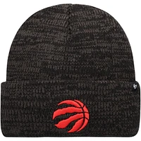 Men's '47 Black Toronto Raptors Brain Freeze Cuffed Knit Hat