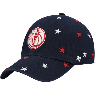 Men's '47 Navy Dallas Mavericks Confetti Cleanup Adjustable Hat