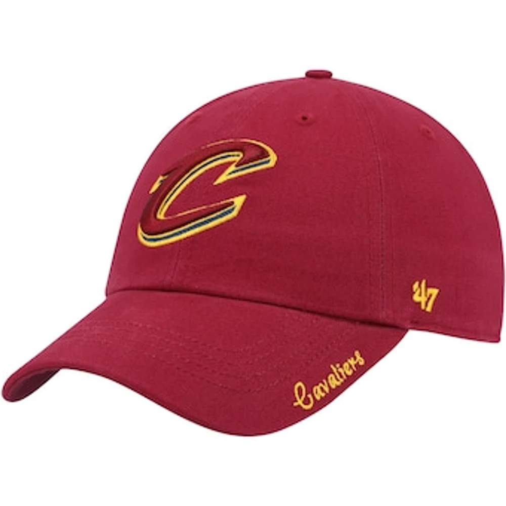 Women's '47 Wine Cleveland Cavaliers Miata Clean Up Logo Adjustable Hat