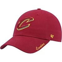 Women's '47 Wine Cleveland Cavaliers Miata Clean Up Logo Adjustable Hat