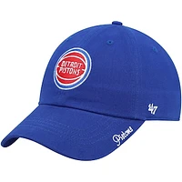 Women's '47 Blue Detroit Pistons Miata Clean Up Logo Adjustable Hat