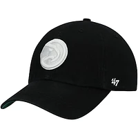 Men's '47 Black Atlanta Hawks Team Franchise Fitted Hat