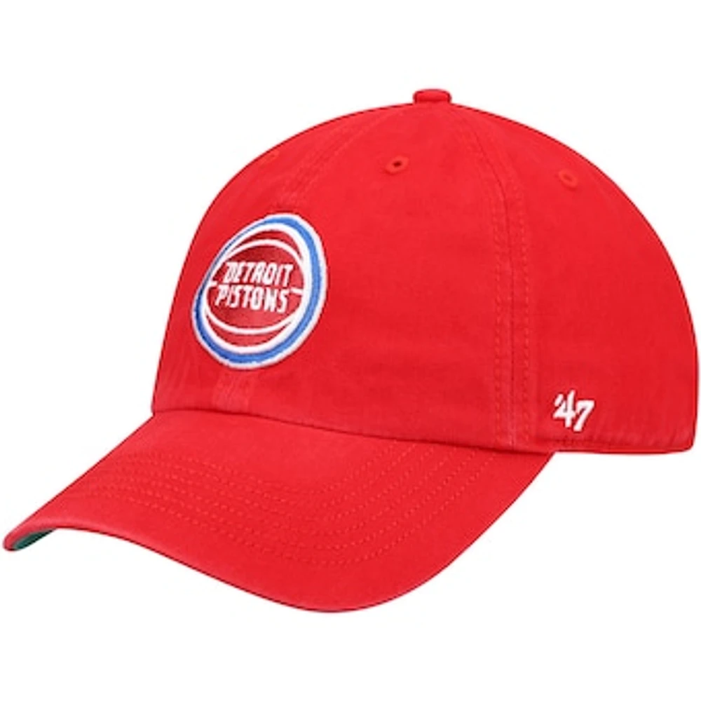 Men's '47 Red Detroit Pistons Team Franchise Fitted Hat