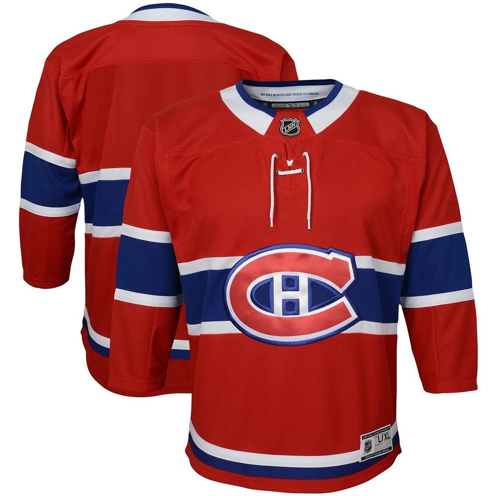 Youth Red Montreal Canadiens Home - Premier Jersey