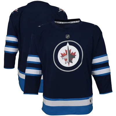 Youth Navy Winnipeg Jets Home - Replica Jersey