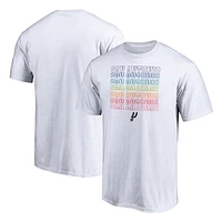 Men's White San Antonio Spurs Team City Pride T-Shirt