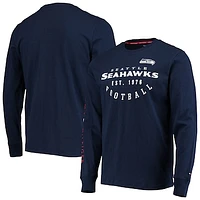 Men's Tommy Hilfiger College Navy Seattle Seahawks Peter Long Sleeve T-Shirt