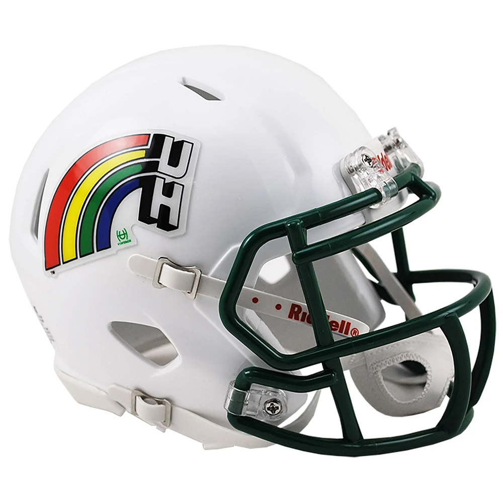 Hawaii Warriors Retro Rainbow Speed Mini Helmet