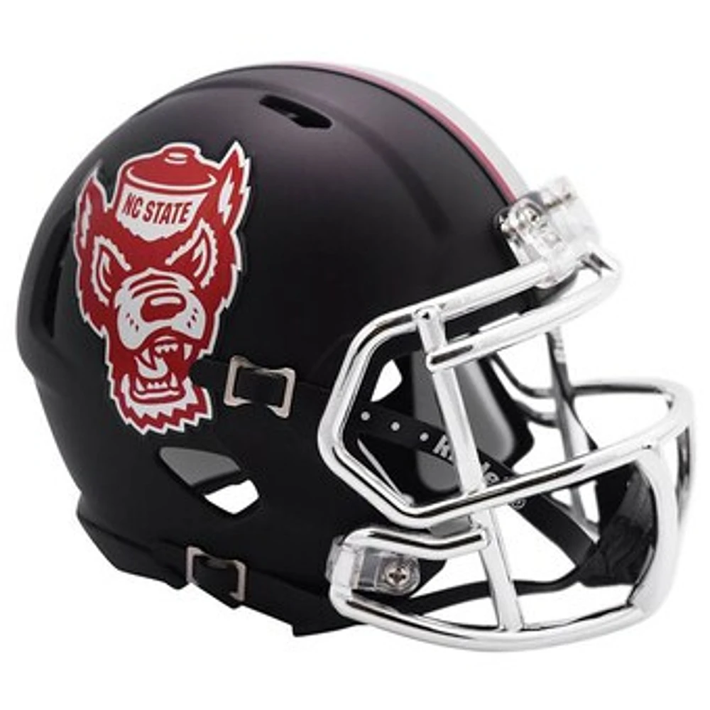 NC State Wolfpack Riddell Black Howl Speed Mini Helmet