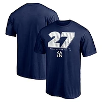 Men's Navy New York Yankees Hometown World Series Titles T-Shirt