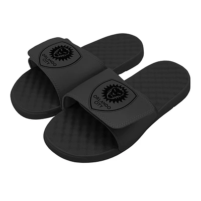Men's ISlide Black Orlando City SC Tonal Pop Slide Sandals