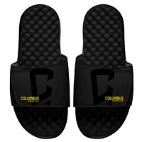 Youth ISlide Black Columbus Crew Tonal Pop Slide Sandals