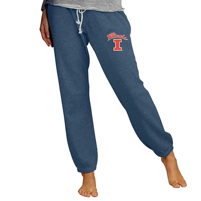 Women's Concepts Sport Navy Illinois Fighting Illini Mainstream Knit Jogger Pants