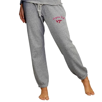 Women's Concepts Sport Gray Virginia Tech Hokies Mainstream Knit Jogger Pants