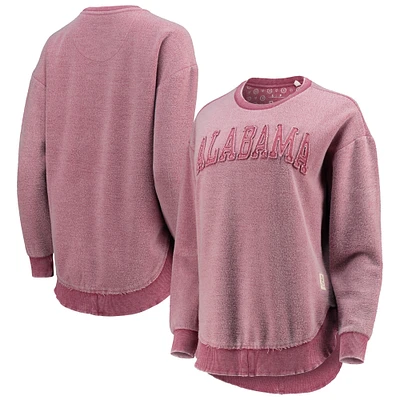 Women's Pressbox Crimson Alabama Tide Ponchoville Pullover Sweatshirt