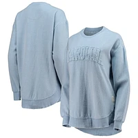 Women's Pressbox Carolina Blue North Tar Heels Ponchoville Pullover Sweatshirt