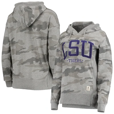 Women's Pressbox Camo LSU Tigers Lorenzo Pullover Hoodie