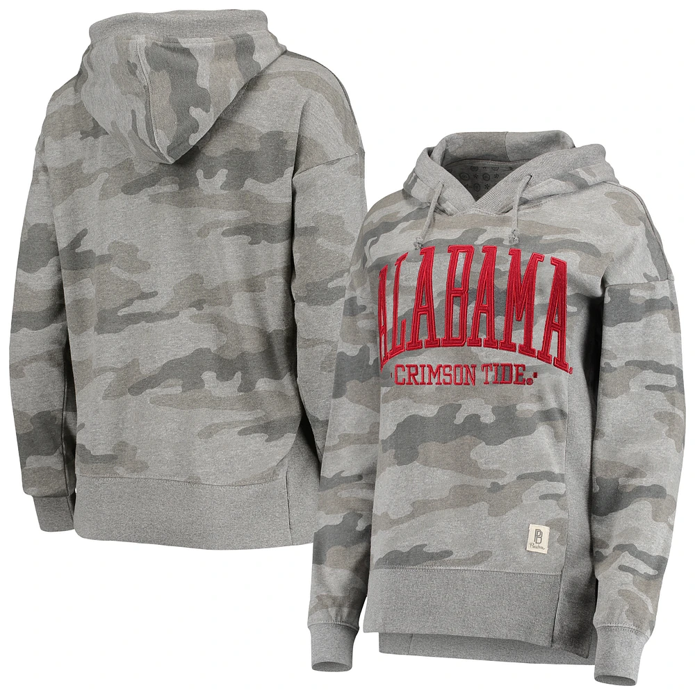 Women's Pressbox Camo Alabama Crimson Tide Lorenzo Pullover Hoodie