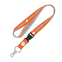 WinCraft Clemson Tigers Heathered Lanyard with Detachable Buckle