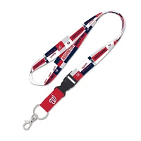 WinCraft Washington Nationals Color Block Lanyard with Detachable Buckle