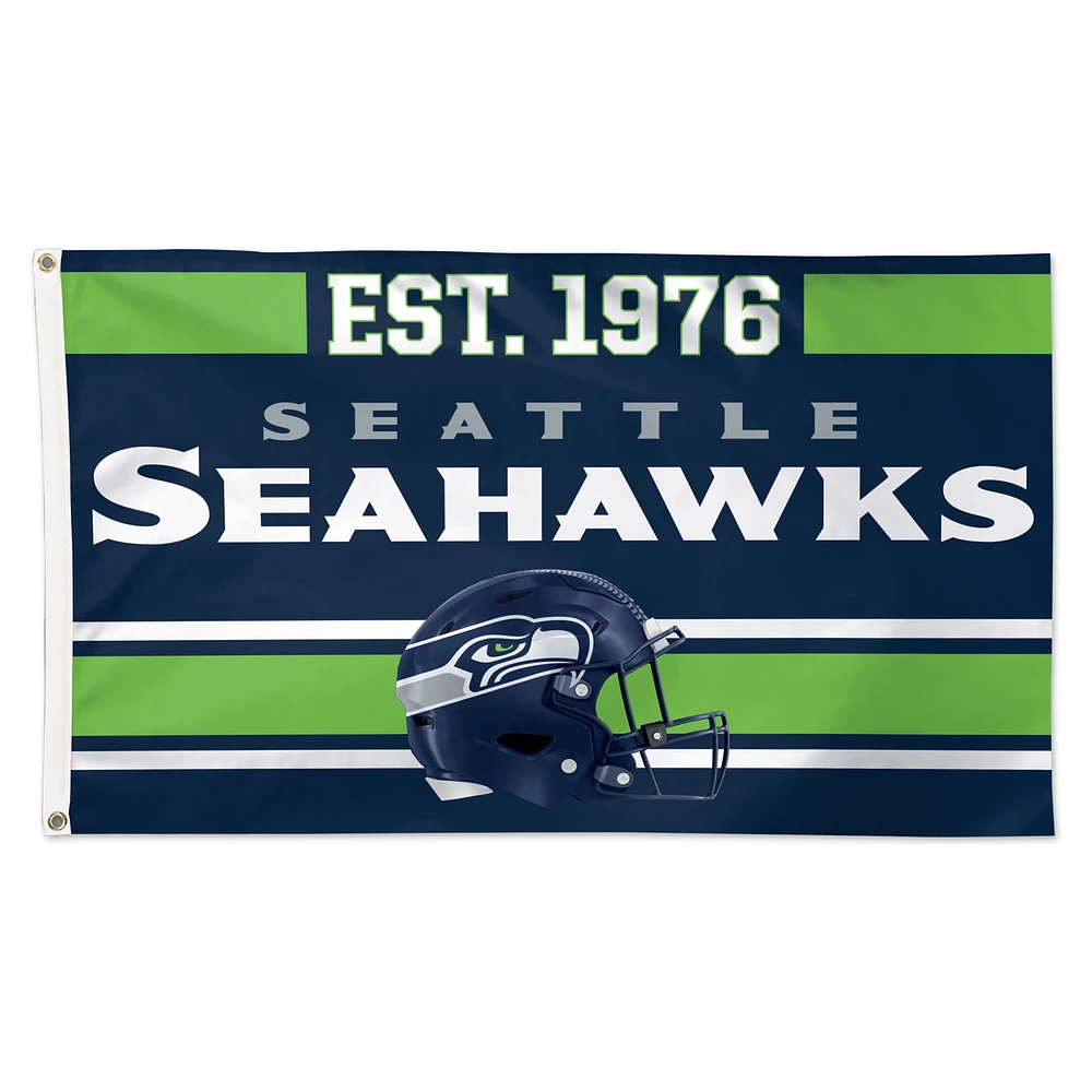 WinCraft Seattle Seahawks 3' x 5' Established 1-Sided Deluxe Flag
