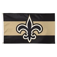 WinCraft New Orleans Saints 3' x 5' Horizontal Stripe 1-Sided Deluxe Flag