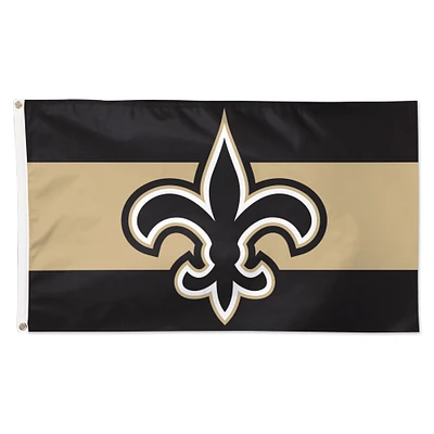 WinCraft New Orleans Saints 3' x 5' Horizontal Stripe 1-Sided Deluxe Flag