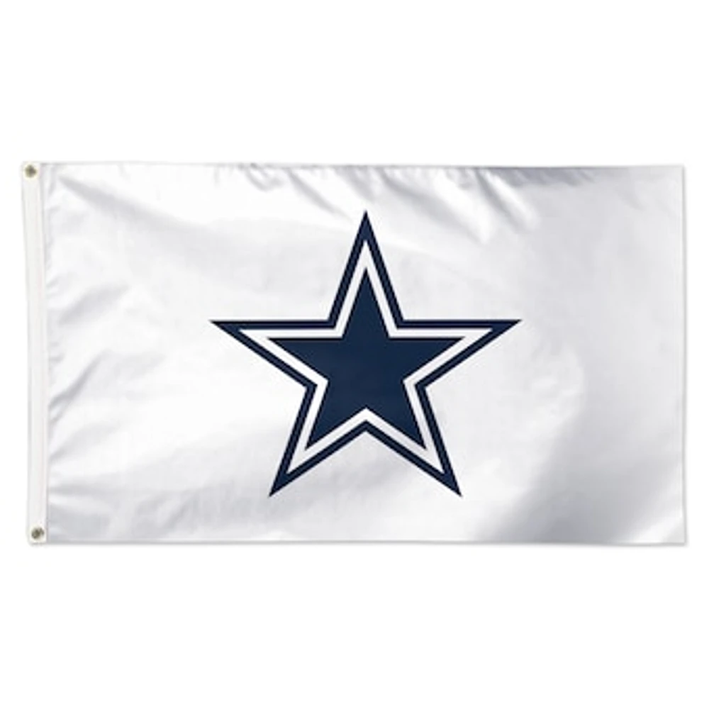 WinCraft Dallas Cowboys 3' x 5' White 1-Sided Deluxe Flag