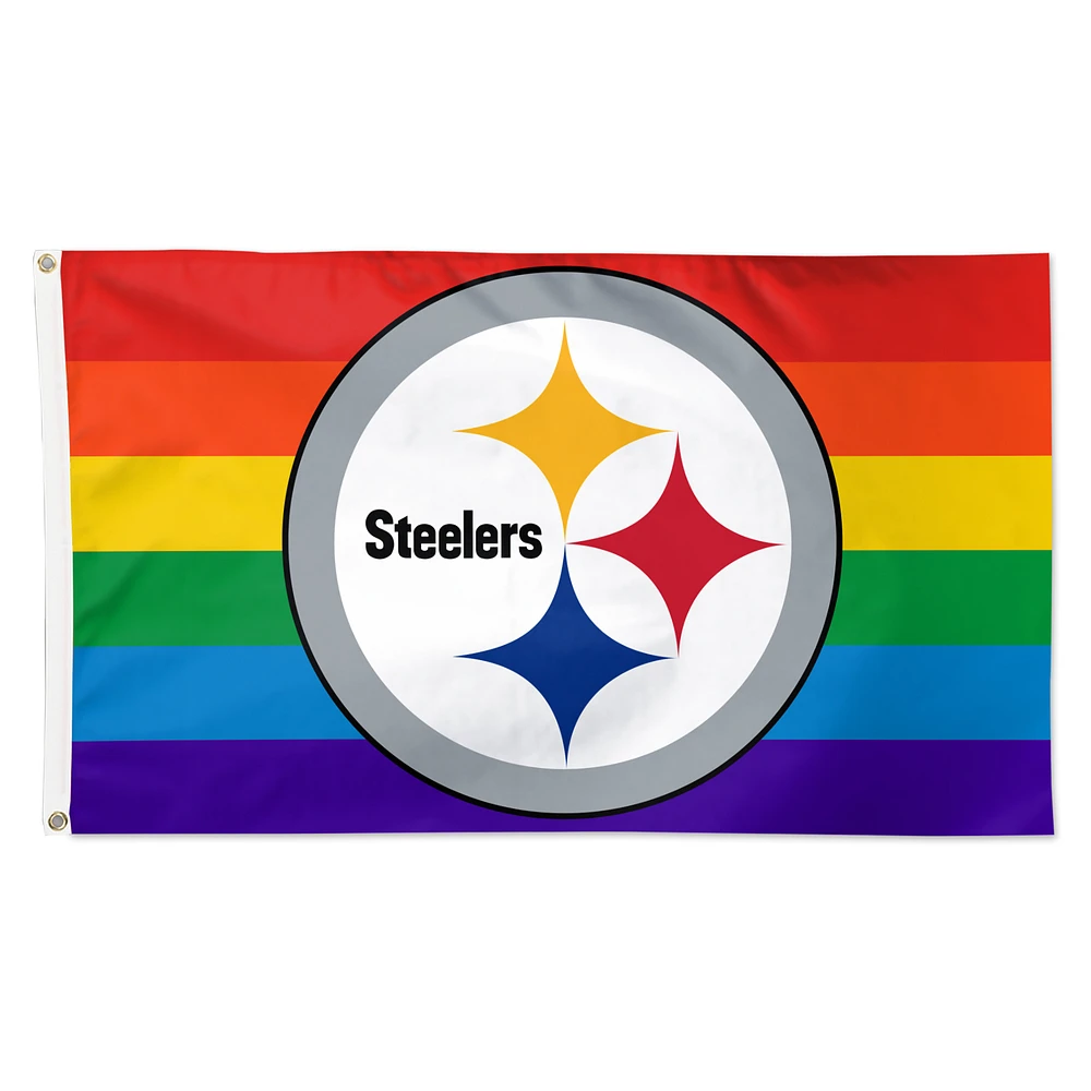 WinCraft Pittsburgh Steelers 3' x 5' Pride 1-Sided Deluxe Flag