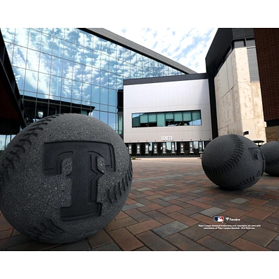 Texas Rangers Unsigned Globe Life Field Exterior View Photograph