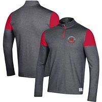 Men's Under Armour Black Maryland Terrapins Gameday Tri-Blend Quarter-Zip Jacket