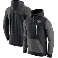 Men's Nike Black Georgia Bulldogs AV-15 2.0 Slim Fit Pullover Hoodie